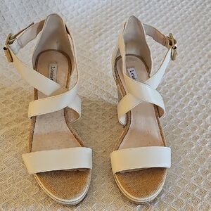 Louise et Cie Cream Wedge Sandals